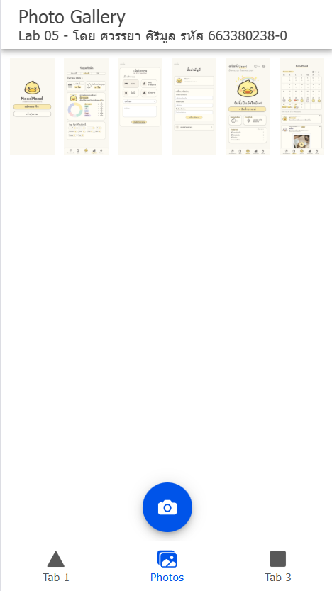 หน้าจอขณะถ่ายรูป